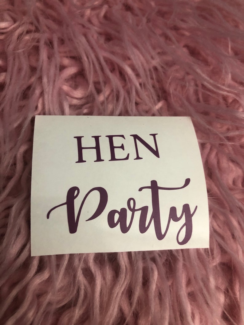 Team Bride Wedding Favour Bags Hen Party Gifts Decal Vinyl Sticker