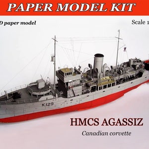 Modelo de barco de papel Barco de papel en 3D Planos de modelos de papel Kit de manualidades de papel Barco Archivo imprimible Diy cómo hacer Origami