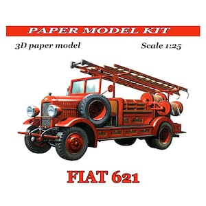 Paper model car Paper model kit Papercraft 3d Car model kits Handmade model Paper model plans Assembly instruction Files for print car