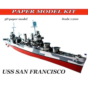 Kit de maquetas de barcos Maquetas de papel barcos de guerra Papercraft 3d barco Planos de maquetas de papel Instrucciones de montaje Maqueta a escala 1:200