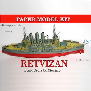 Paper model ship Paper craft kit ship Paper model plans Papercraft 3D Printable Diy how to make Origami