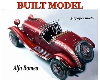 Kit de modelo de papel Modelo de coche construido kit de bricolaje coche Papercraft 3d kit de bricolaje adultos Kits de modelos de coche Planos de modelo de papel Instrucciones de montaje
