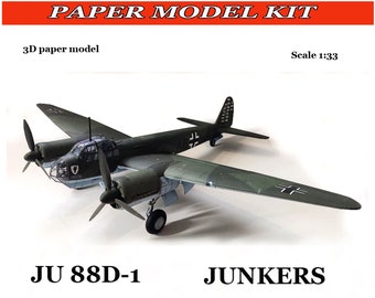 Airplane kit Paper model kit Model airplane kit Paper model airplane Papercraft 3D Paper model plans