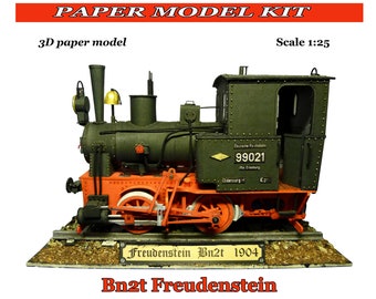 Modelleisenbahn-Set Papiermodellbau Papiermodell 3d Papiermodell-Pläne Modelleisenbahnho-Skala Modelleisenbahnregal