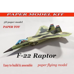 Papieren speelgoed vliegtuig Plannen voor het maken van speelgoed Afdrukbaar papieren speelgoed Speelgoedplannen Papieren modelvliegtuig Vliegtuigkit Papercraft 3D-vliegtuig