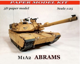 Model kit tank Papercraft 3d kit Scale model Tank model kit Paper model kit Tank model Model making