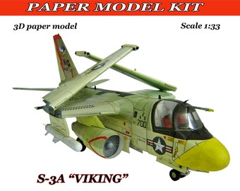 Airplane kit Paper model kit Model airplane kit Paper model airplane Papercraft 3D Paper model plans