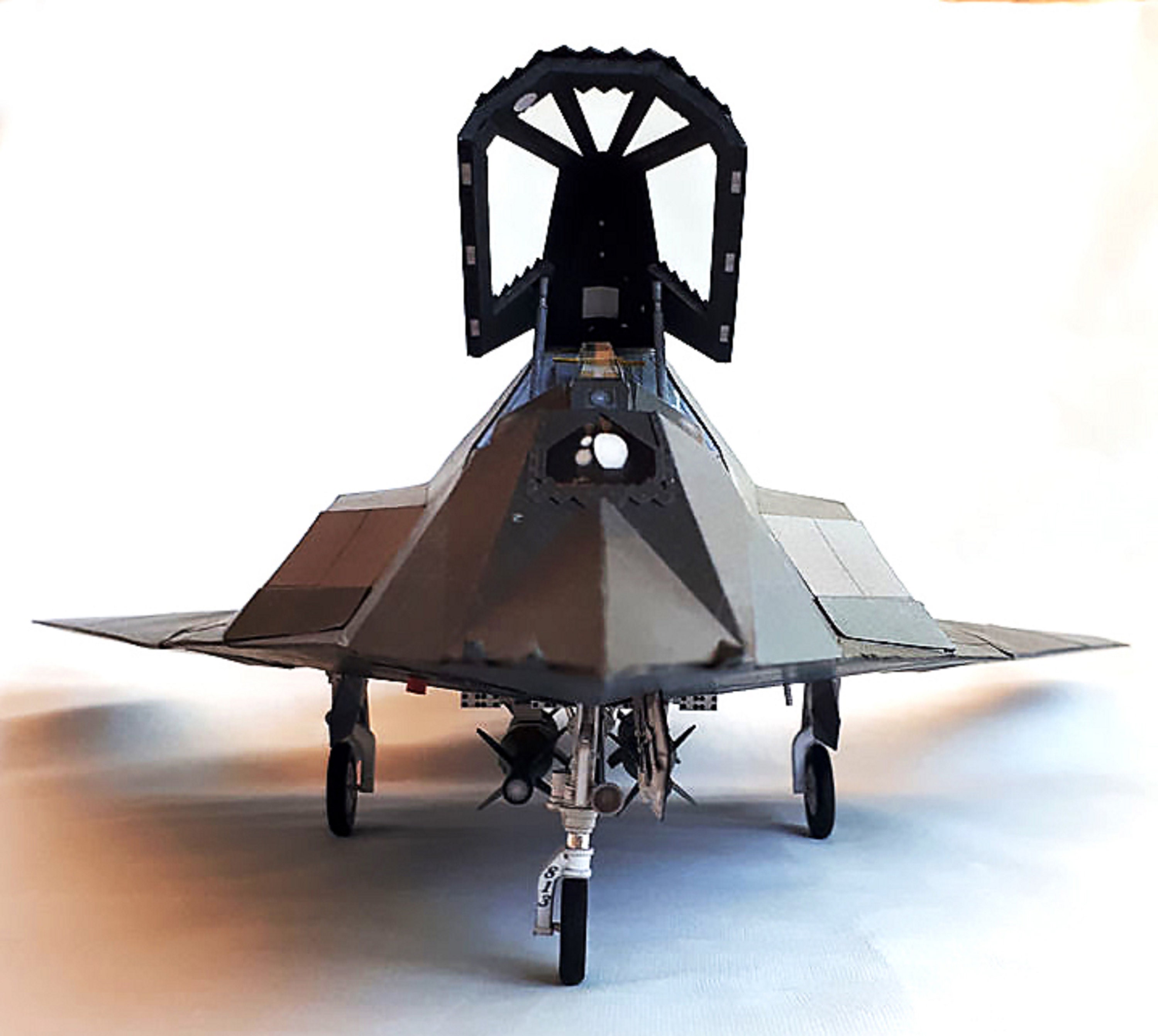 Paper Model Airplan F117A NIGHTHAWK Paper Model Kit Papercraft 3d Pdf