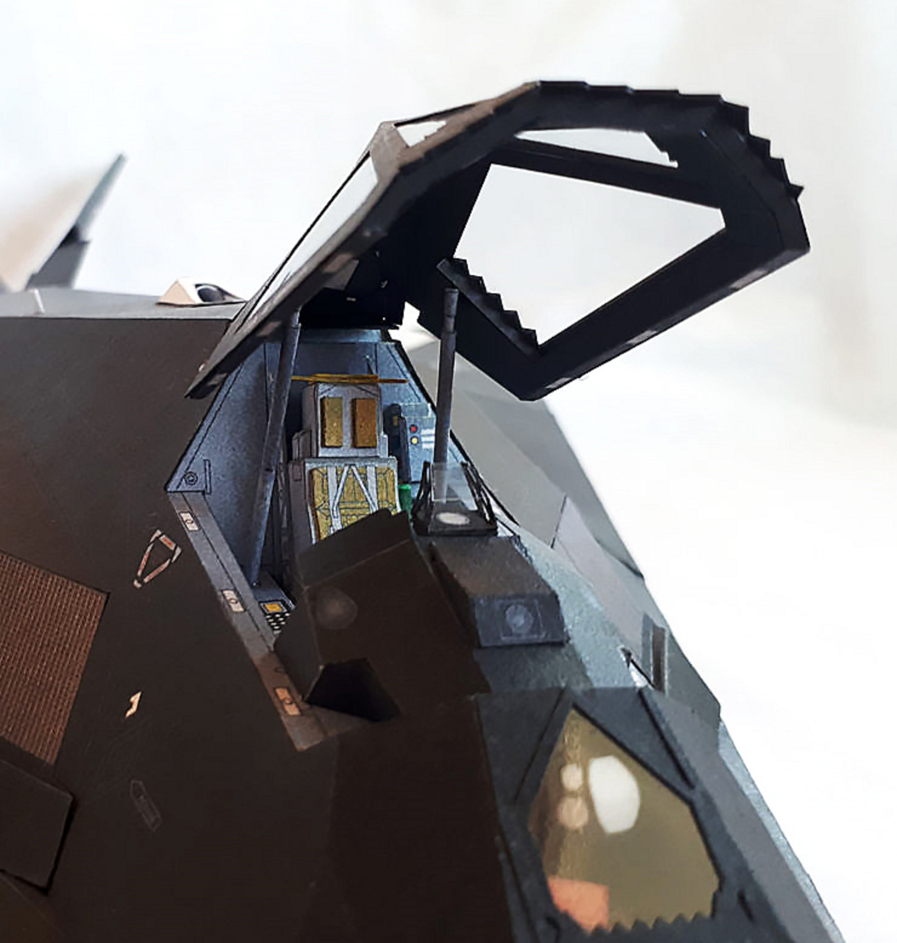 Paper Model Airplan F117A NIGHTHAWK Paper Model Kit Papercraft 3d Pdf