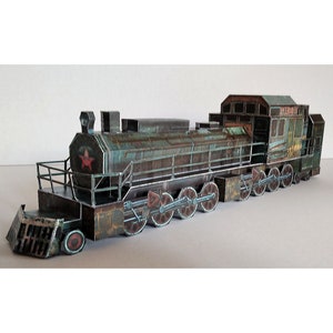 Trenes a escala Ho Trenes modelo Trenes Ho Papercraft 3D Papel modelo tren Aurora