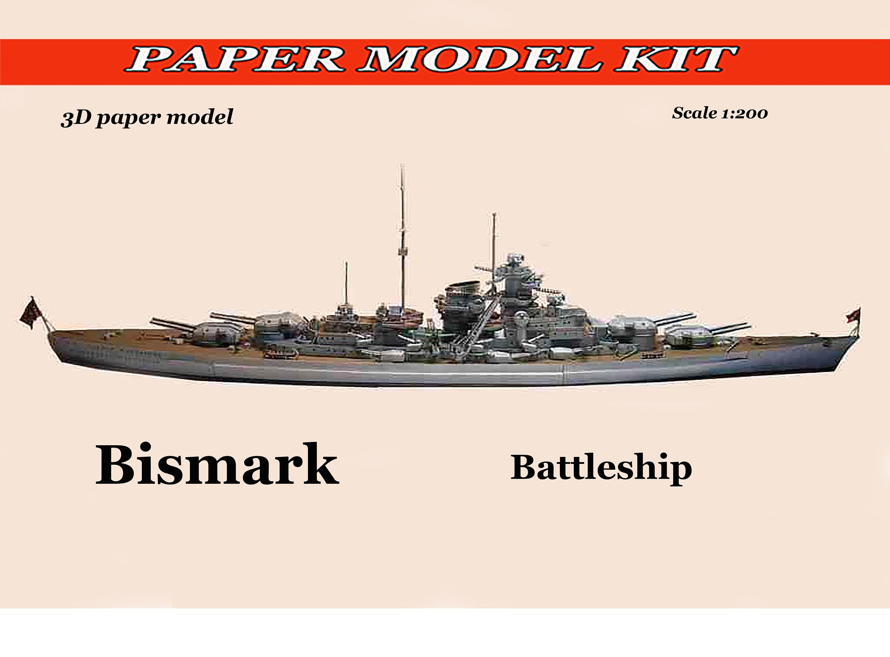 Craft Supplies & Tools Model ship kit Paper model warships Papercraft