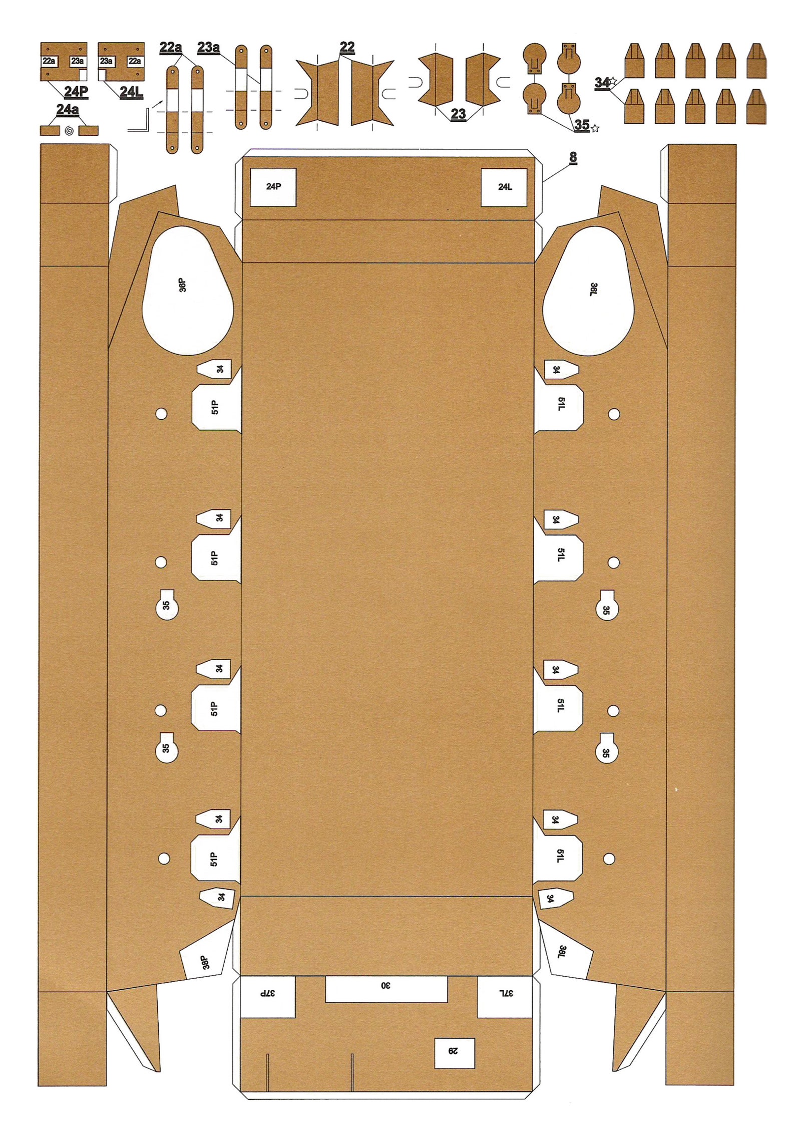 Paper Model Tank Military Tank Papercraft 3d Tank Paper Kit Tank Paper