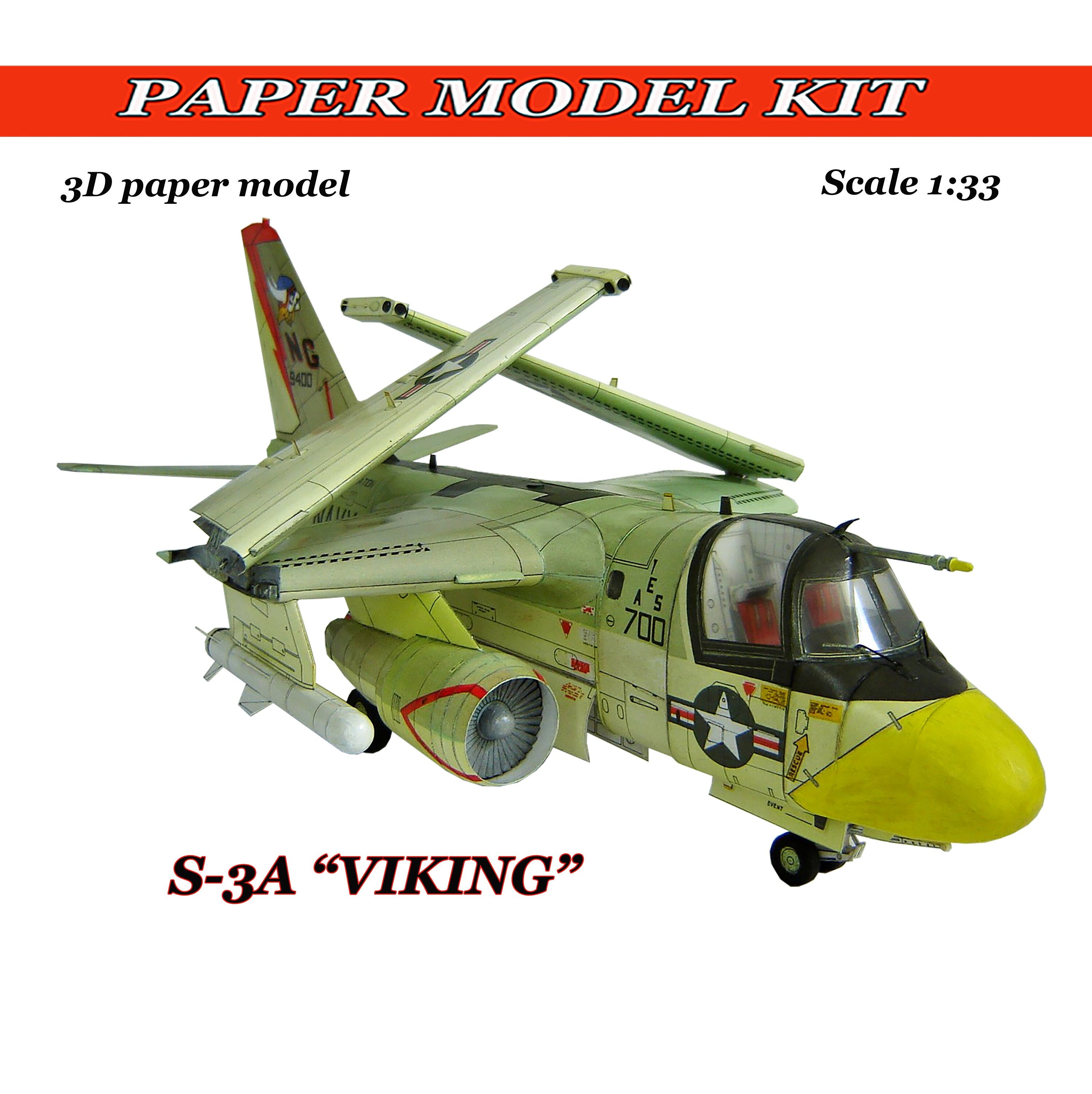 Airplane Kit Paper Model Kit Model Airplane Kit Paper Model Airplane Papercraft 3D Paper Model