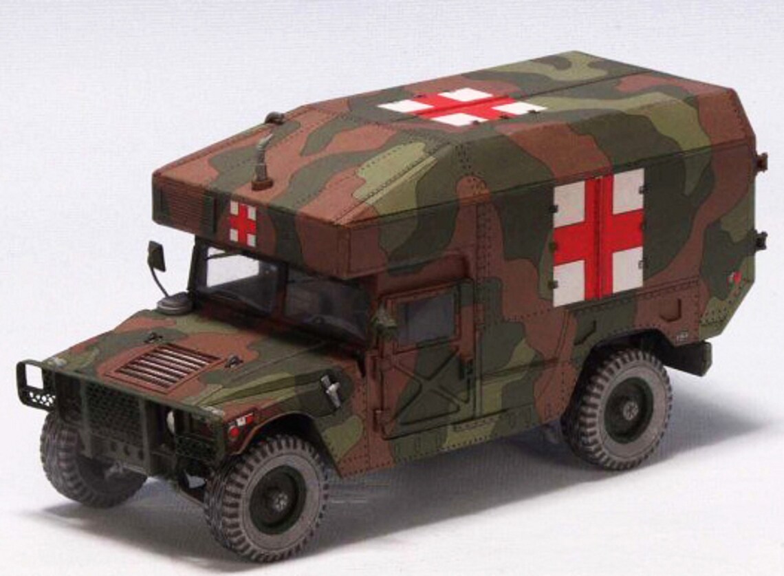 Paper Model Car Papercraft 3d Car Paper Model HUMMER Paper Car Handmade ...
