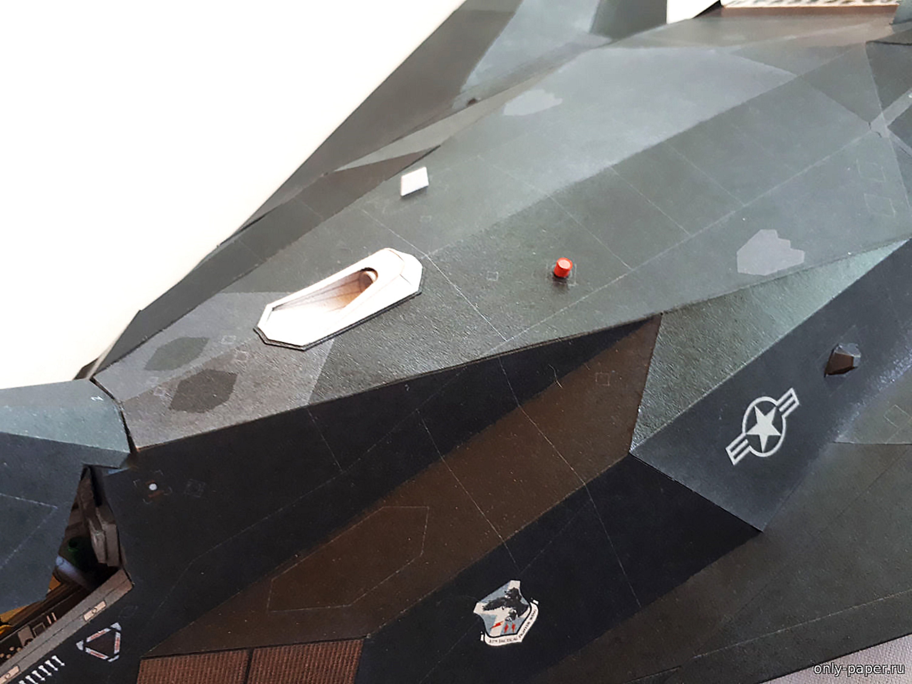 Paper Model Airplan F117A NIGHTHAWK Paper Model Kit Papercraft 3d Pdf