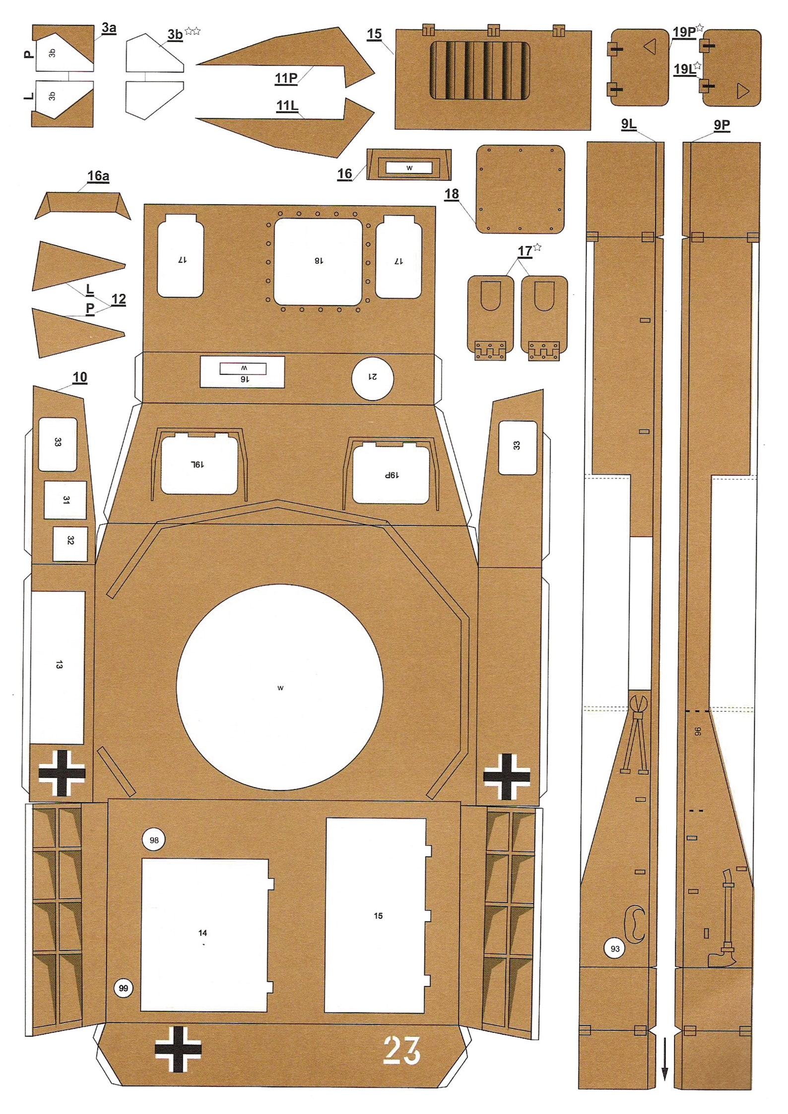 Paper Model Tank Military Tank Papercraft 3d Tank Paper Kit Tank Paper