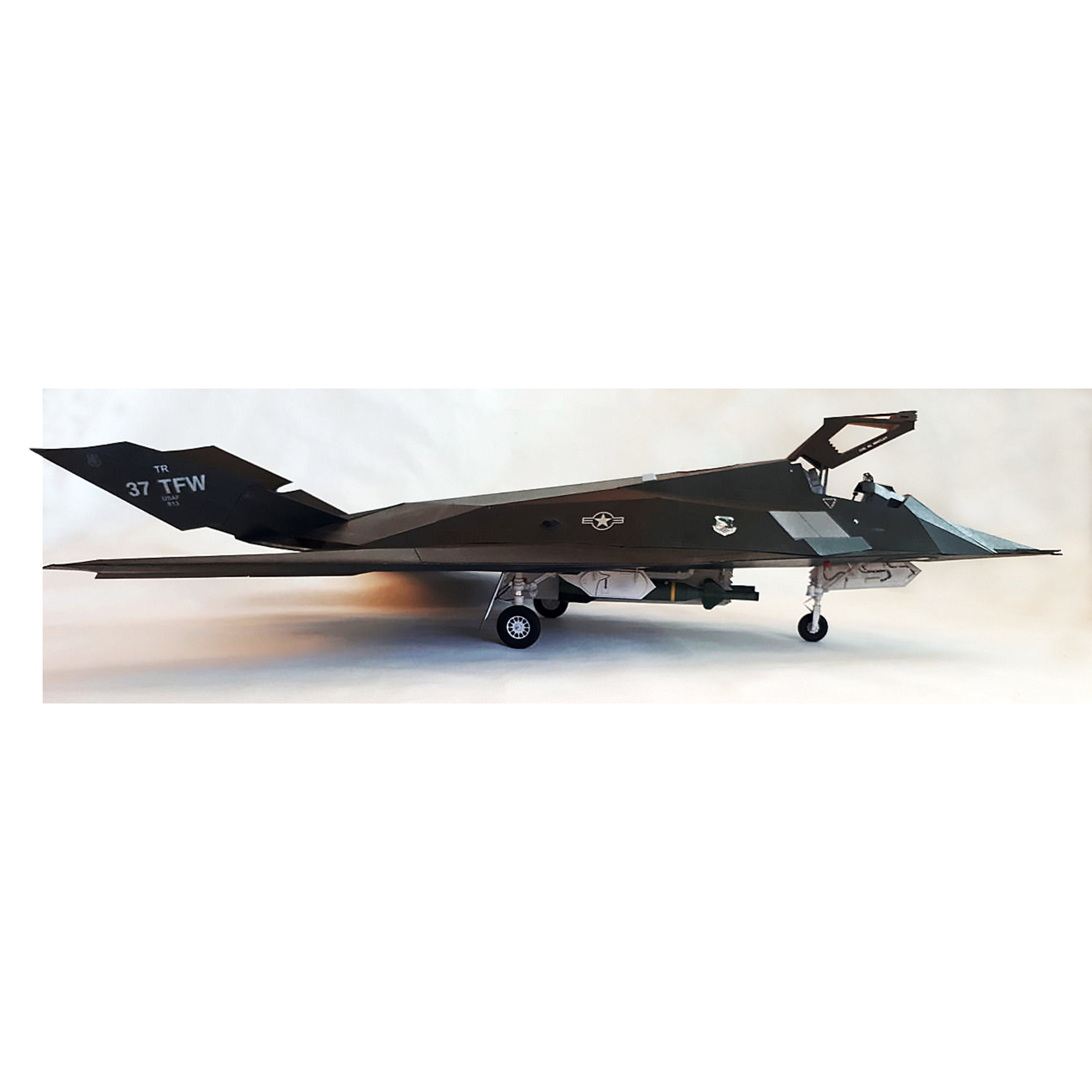 Paper Model Airplan F117A NIGHTHAWK Paper Model Kit Papercraft 3d Pdf