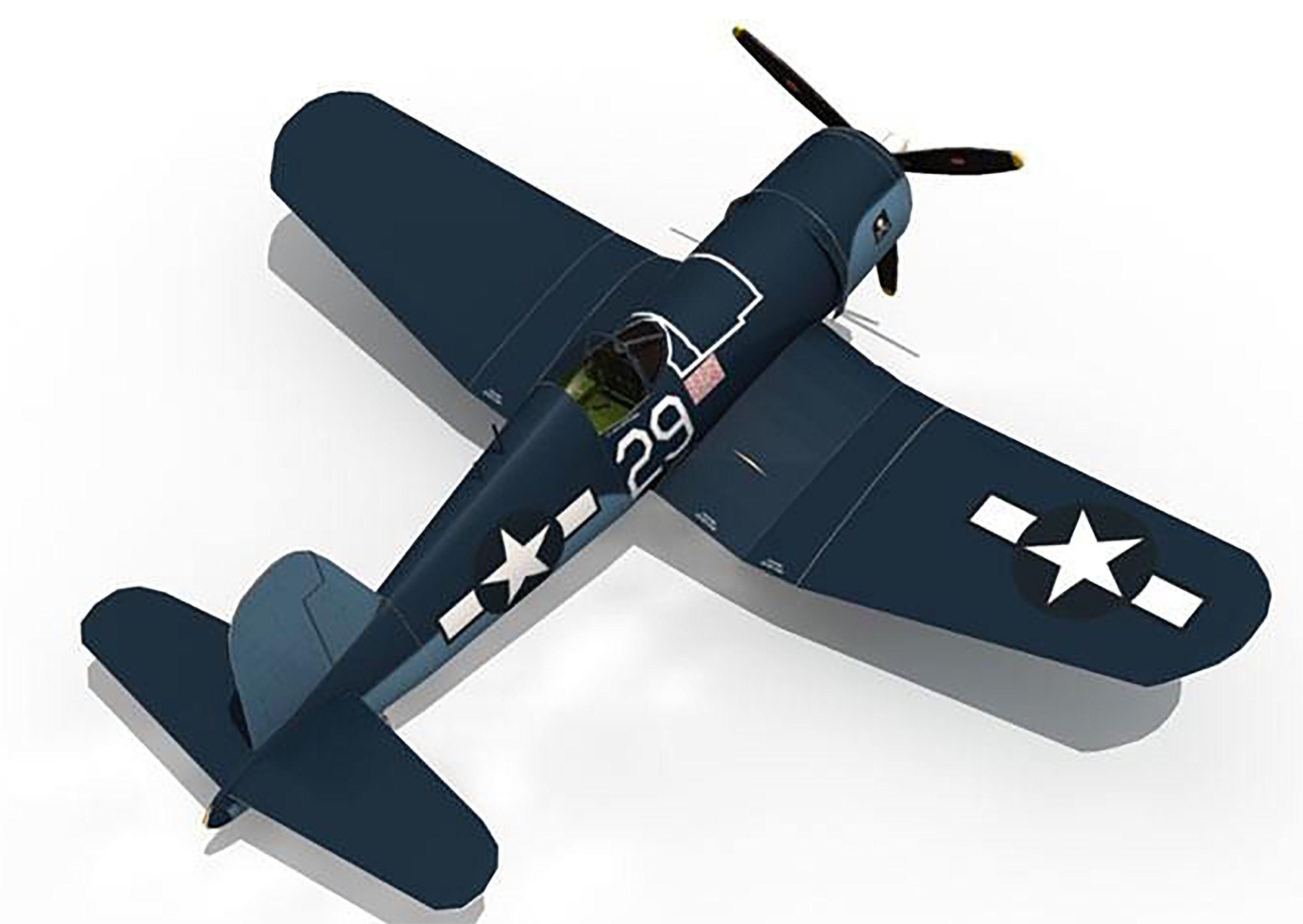 Airplane Engine Paper Model Paper Model Airplan Built Model Plane Airplane Kit Papercraft 3D ...