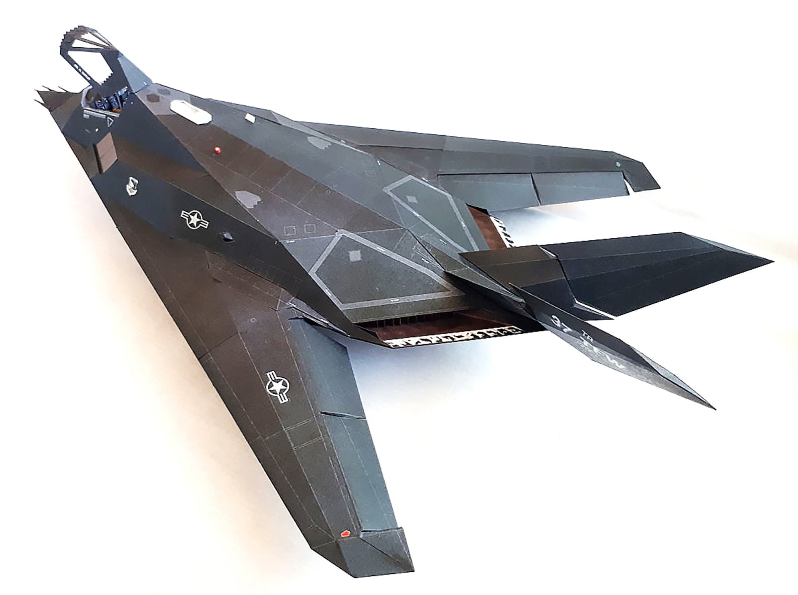 Paper Model Airplan F117A NIGHTHAWK Paper Model Kit Papercraft 3d Pdf