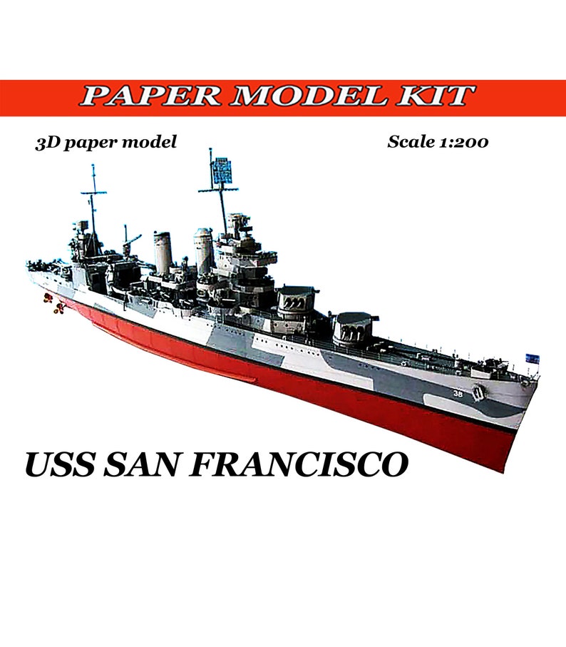 Model Ship Kit Paper Models Warships Papercraft 3d Ship Paper Etsy Canada