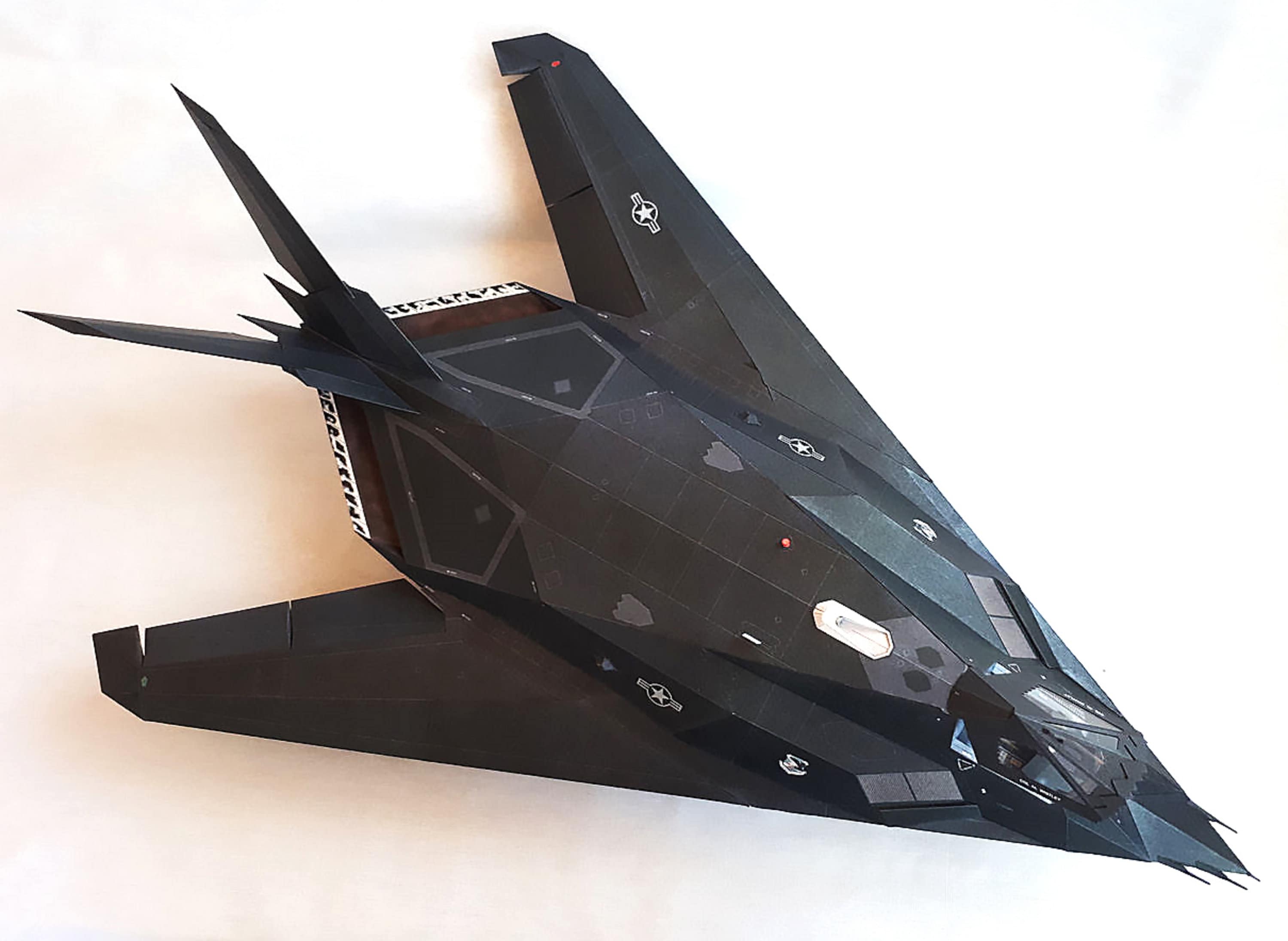 Paper Model Airplan F117A NIGHTHAWK Paper Model Kit Papercraft 3d Pdf