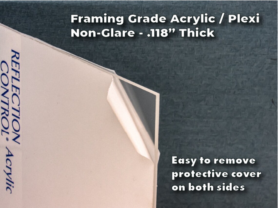 AntiGlare Framing Plexi / Acrylic NonGlare .118 5 Etsy