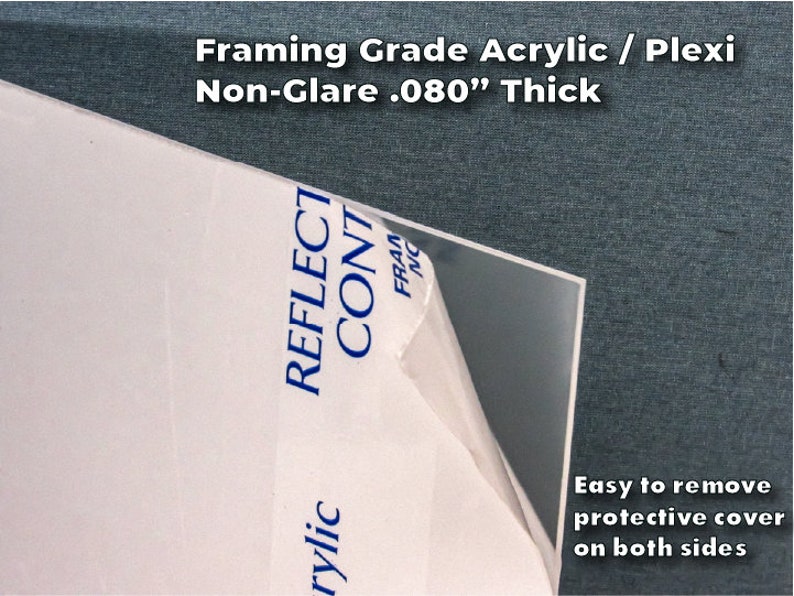 AntiGlare Framing Plexi / Acrylic NonGlare .080 5 Etsy