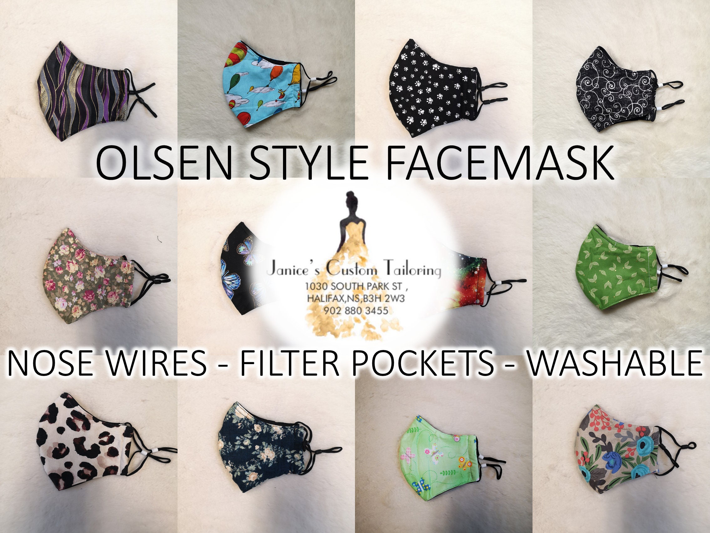 Olsen Style Facemask!! (part 8) 3 Layer Washable High Quality Face Ma…