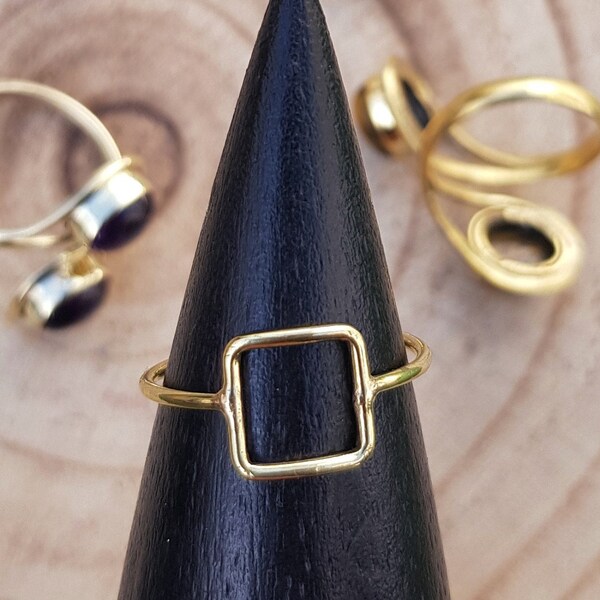 Adjustable Quadrat Ring, bronze ring, adjustable bronze ring,