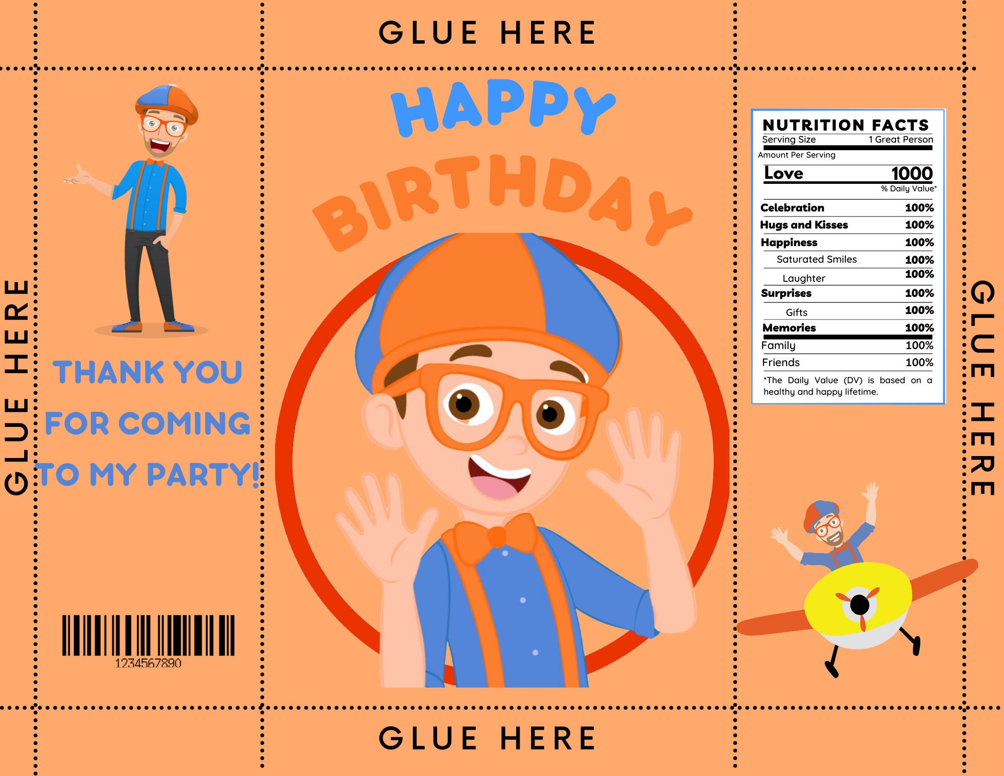 Daisy Celebrates: Blippie Birthday Party Printable Files