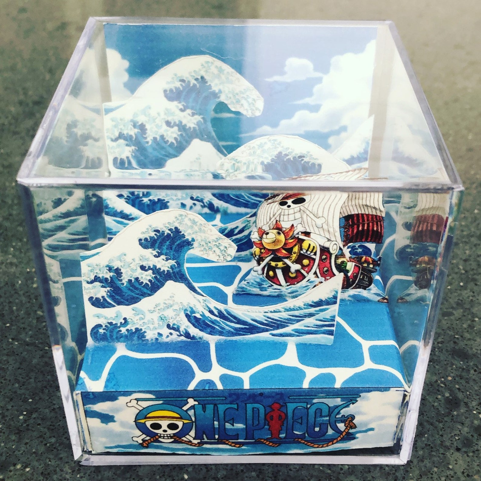 Thousand Sunny One Piece Dioramaone Piece Artone Piece Etsy