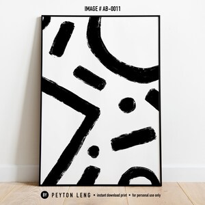 Large Abstract Wall Art, Printable Abstract Art, Modern Abstract Art, Black and White Print, Abstract Shapes, Art Print, Minimal Wall Art