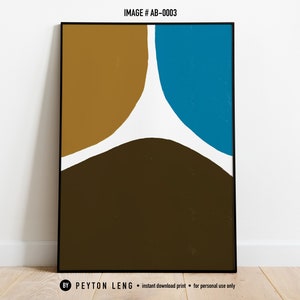Modern Abstract Art, Digital Download, Abstract Print, Shapes Wall Art, Contemporary Art, Printable Artwork, Abstract Wall Art, Modern Print