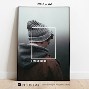 Evanescence Morning Fog Moody Portrait Inspirational Wall Art Moody Photography Nature Photography Travel Photo Large Print Digital Download