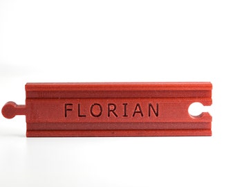 Personalized rail comptatible with Brio , Lillabo , Eichhorn , original gift