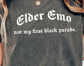 Elder Emo Pop Punk Comfort Colors Shirt, Pop Punk Lyric tee, Punk Concert Tee, It wasn’t a phase, Elder Emo Club, 2000's Emo Nostalgia