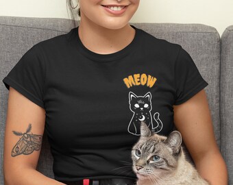 Celestial Black Cat T-shirt – Witchy Kitty, Wiccan Gift
