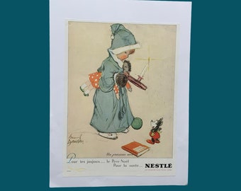 Adorable publicité vintage pour le magazine Nestlé français