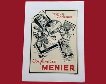 Publicité originale pour Menier dans un magazine vintage français
