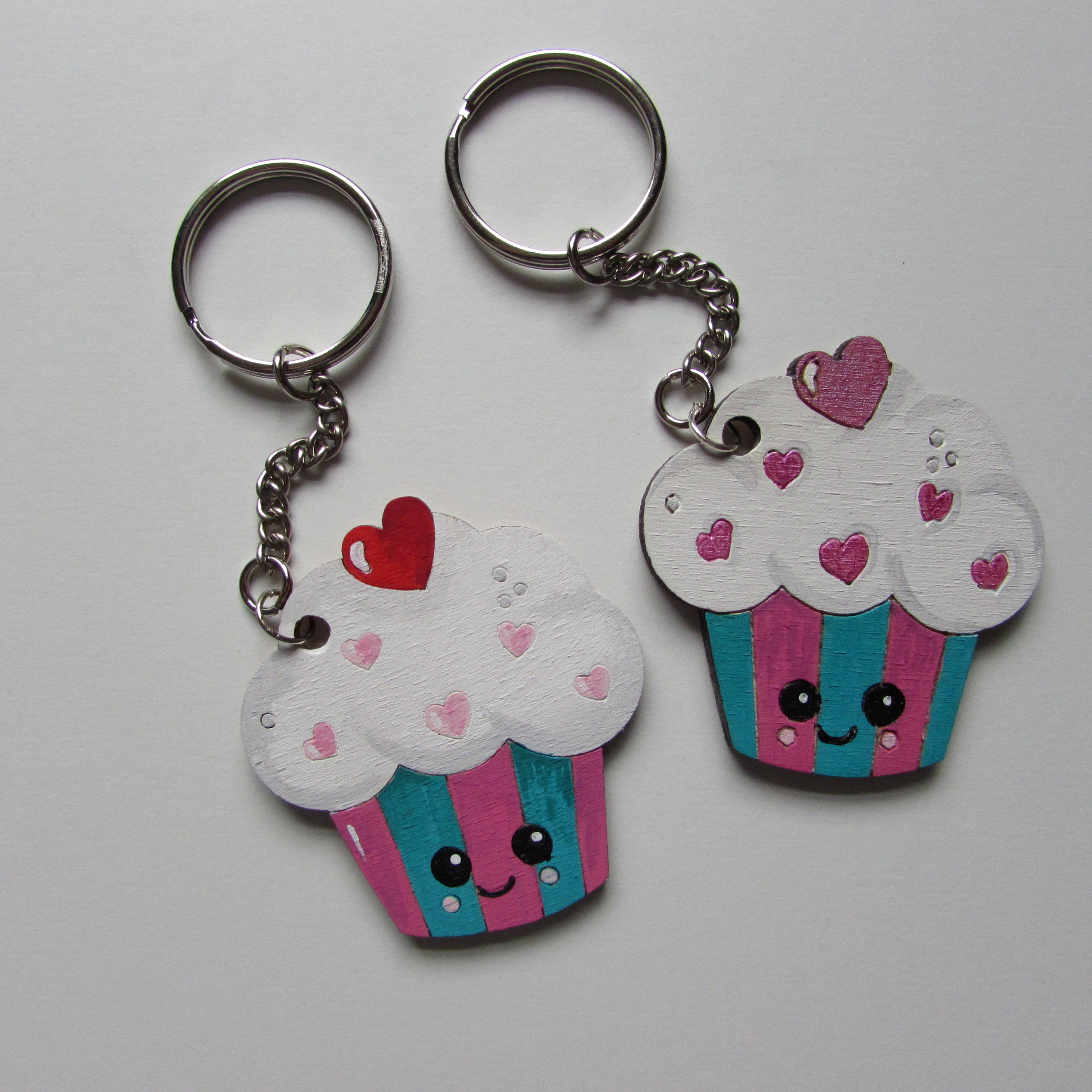 Cupcake Kawaii Keychain Keychain Kawaii Food Cupcake Etsy