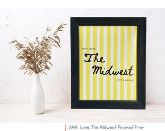Midwest Framed Print, Solid Wood Farmhouse Frame