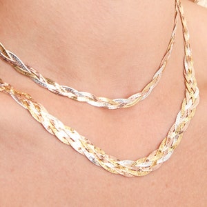 Thin Silver Chain, Silver 2mm Flat Snake Chain Necklace for Women, Silver  Herringbone Chain, Layer Necklace Silver Chain Womens Jewellery 