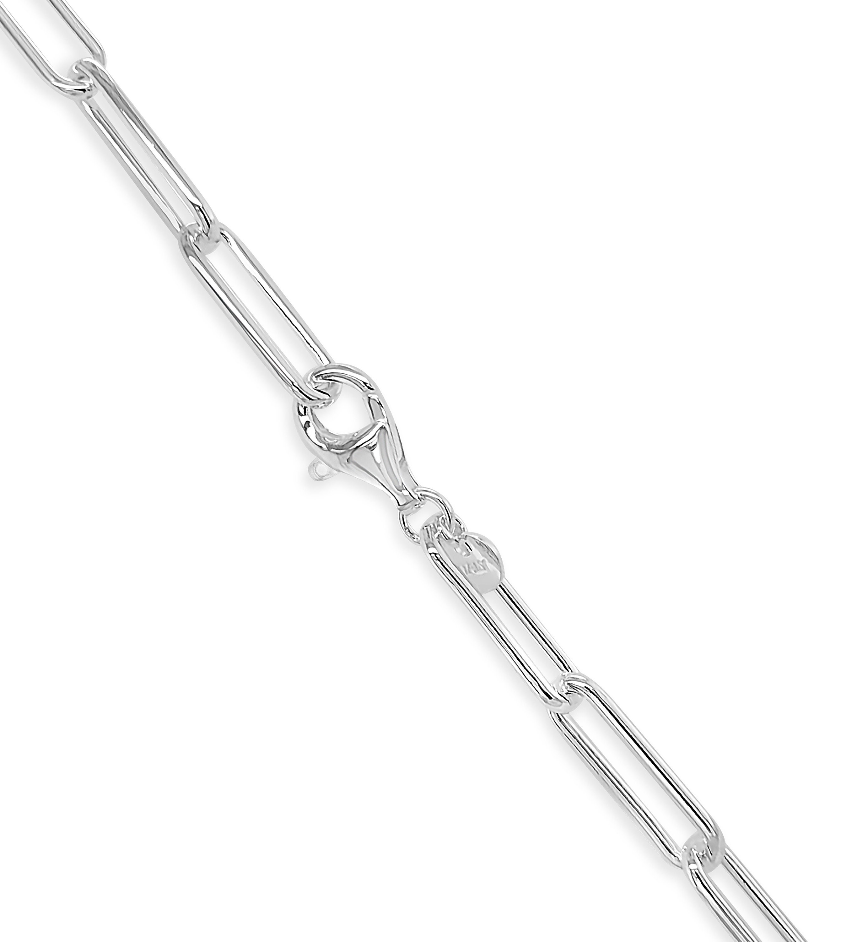 OCHCOH 925 Sterling Silver Clasp 2.5/3/4/5mm Paperclip Chain  for Women Silver Chain Necklace 16, 18, 20, 22, 24, 26, 30 Inches :  Clothing