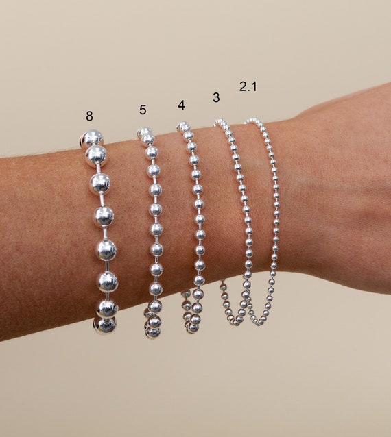 Goosebumps Ball Chain Bracelet in Sterling Silver – Blue Owl Workshop