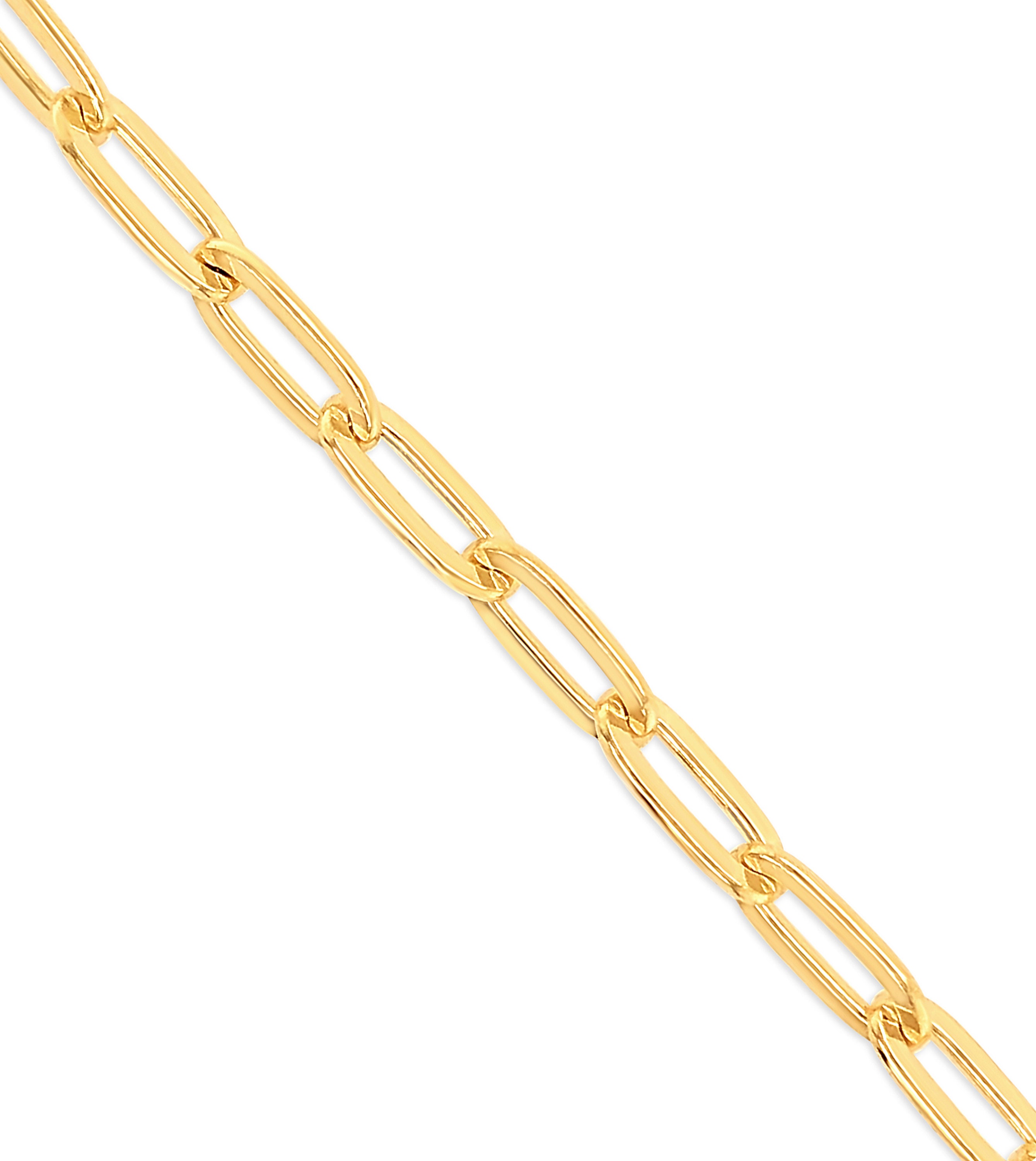 Gold Paperclip Chain Bracelet / Gold Plated 925 Sterling Etsy
