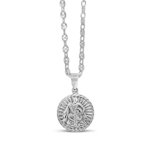 Silver Zodiac Necklace / 925 Sterling Silver / Coin Pendant / Zodiac Sign Chain Necklace / Unisex Men Women Gift for Him & Her image 8