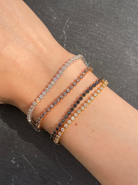 Fine tennis bracelet clearance