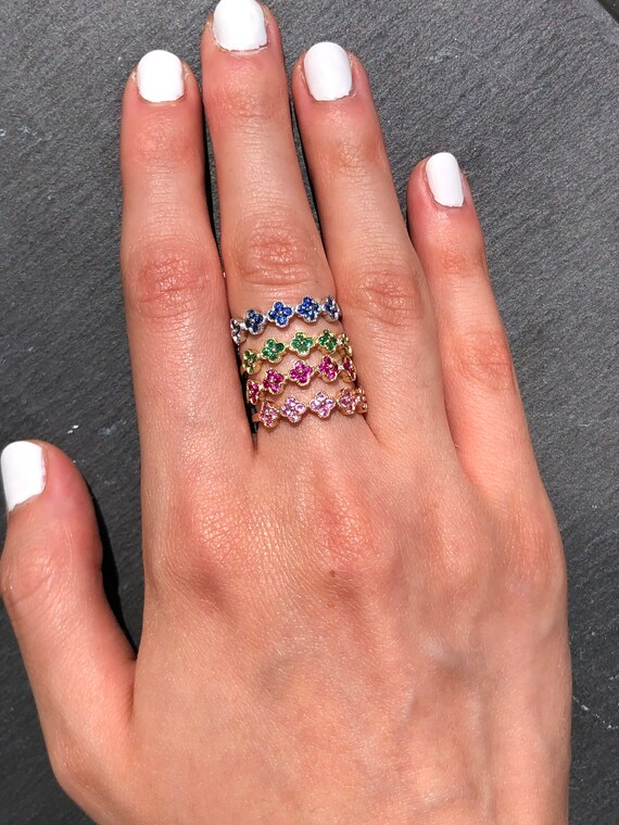 Fine jewelry cheap stacking rings
