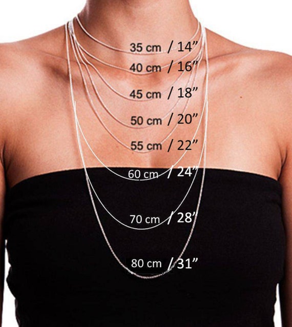 Collar de cadena de fígaro de plata / 925 plata de ley / - España