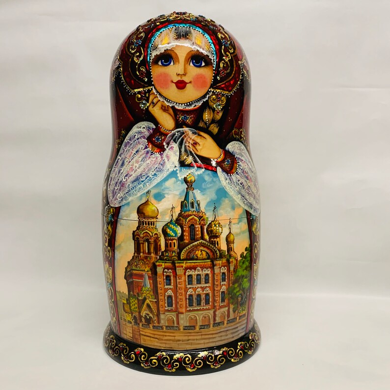 Russian Nesting Doll 15pieces Matryoshka Set Etsy